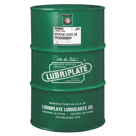 LUBRIPLATE Marine Safe Ho 68, Drum, Zinc Free Iso-68 Heavy Duty Hydraulic Fluid L0824-062